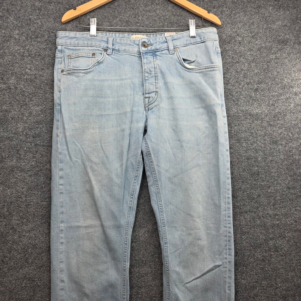 Suitsupply Candiani Italian Denim Light Wash Slim Fit Mens 34/32 Made Italy
